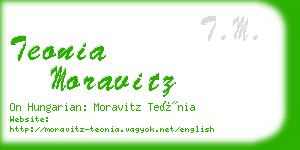 teonia moravitz business card